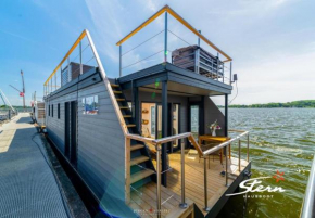 Hausboot Glücksmomente mit Dachterrasse in Schleswig am Ostseefjord Schlei Schleswig